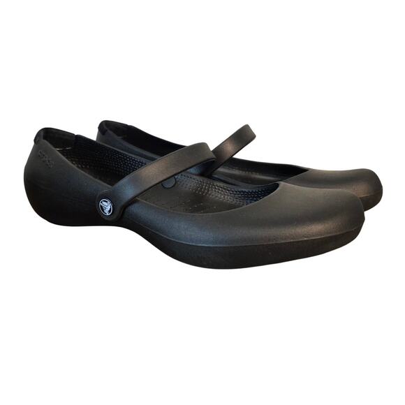 Crocs Alice Work Mary Jane Flats Black Women’s Size 7 Slip Resistant Comfort - Picture 14 of 15